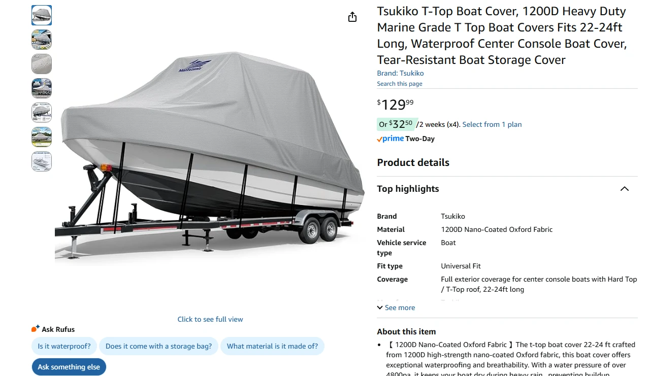 Boat Cover BNIB - photo 2