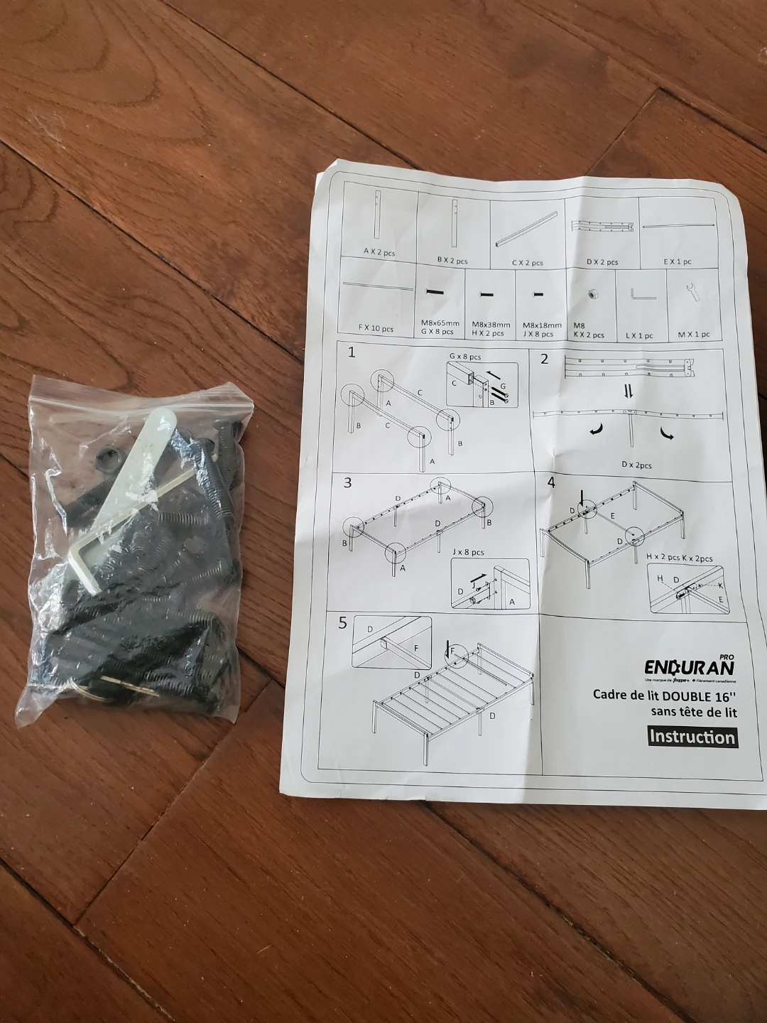 Bed Frame Enduran Pro Double 16"  - Good - photo 2