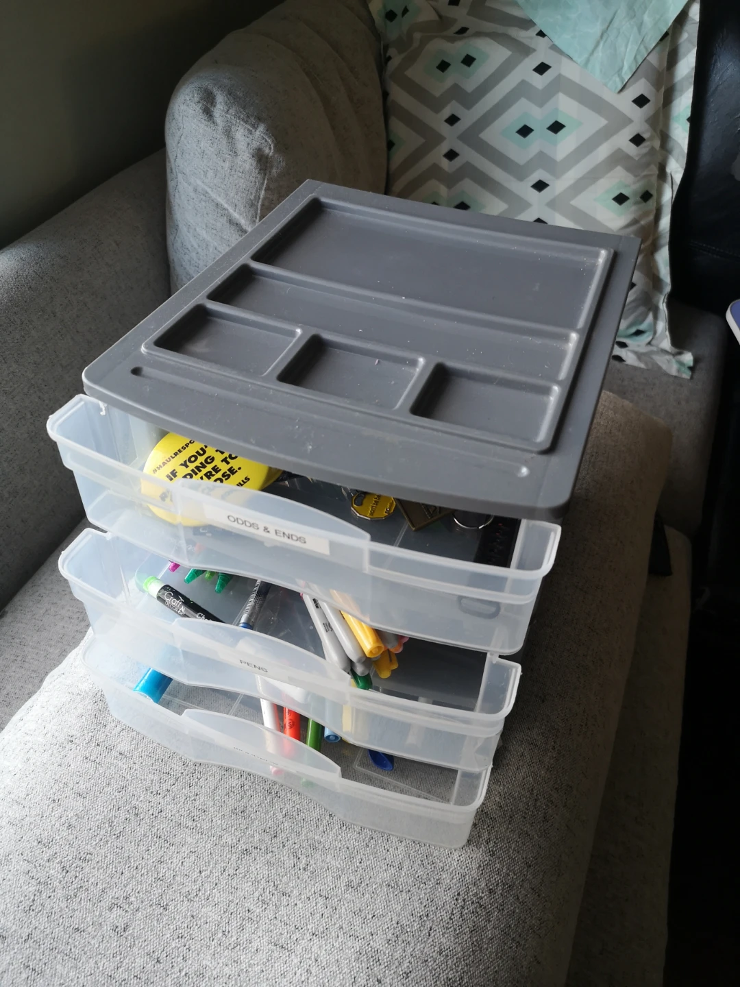 Desk Clear White Frame 3-Drawer Storage Tower, 10" Organizer! - photo 2