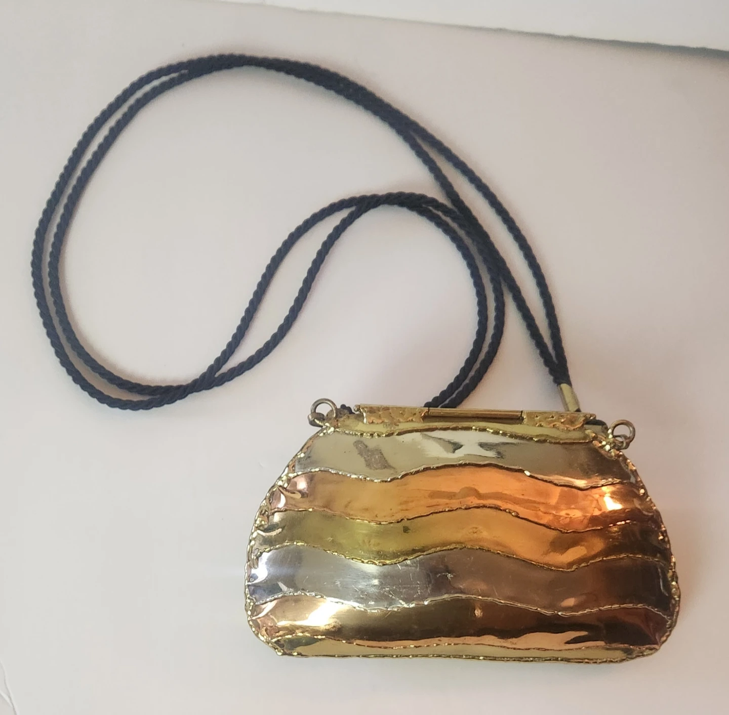 Luciano - Brass/Copper Vintage Purse/Clutch - Very RARE