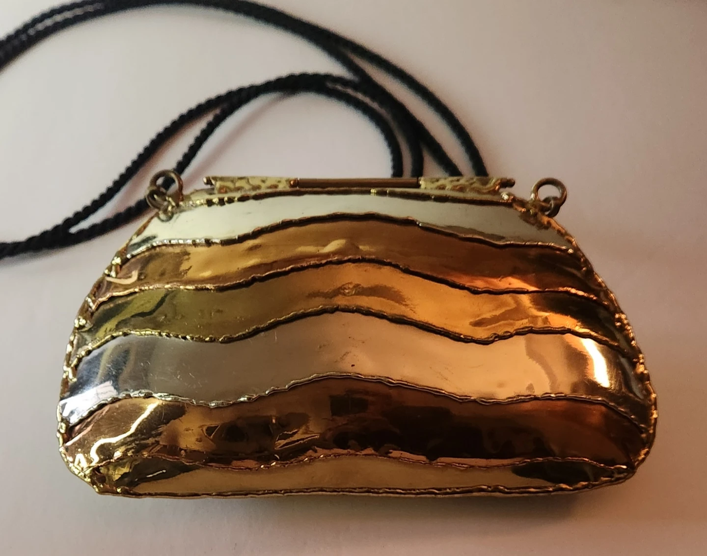 Luciano - Brass/Copper Vintage Purse/Clutch - Very RARE - photo 2