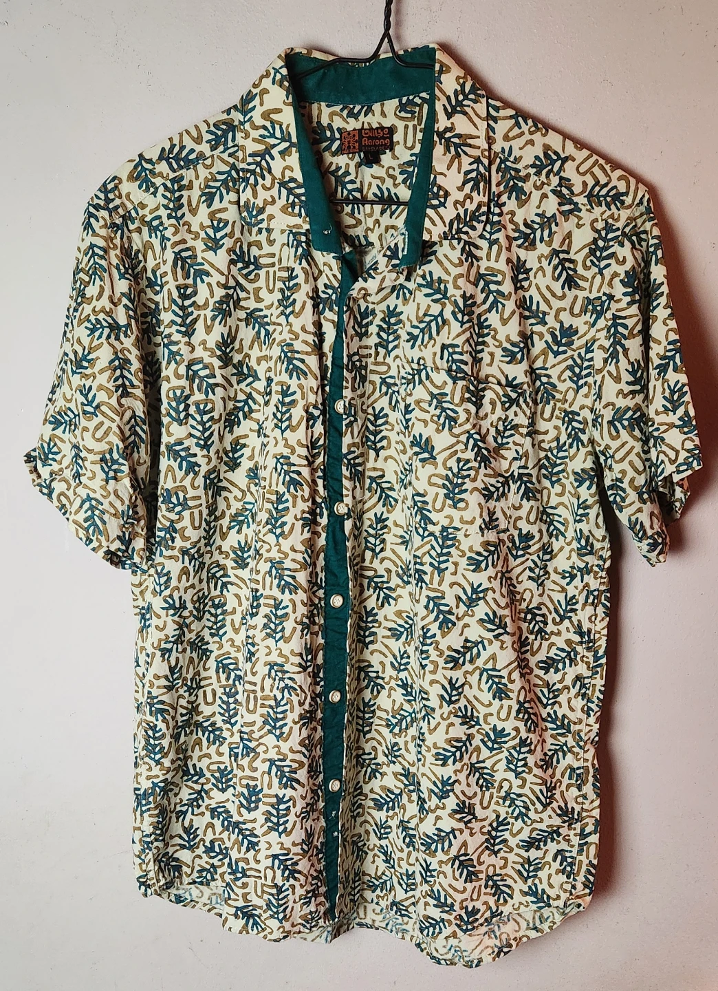 Aarong Men's Button Up Short Sleeve Shirt