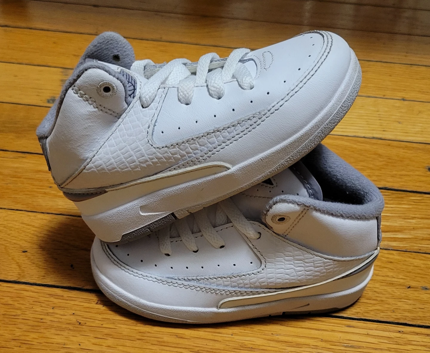 Baby Jordan 2 Toddler Shoes White/Grey US 7C