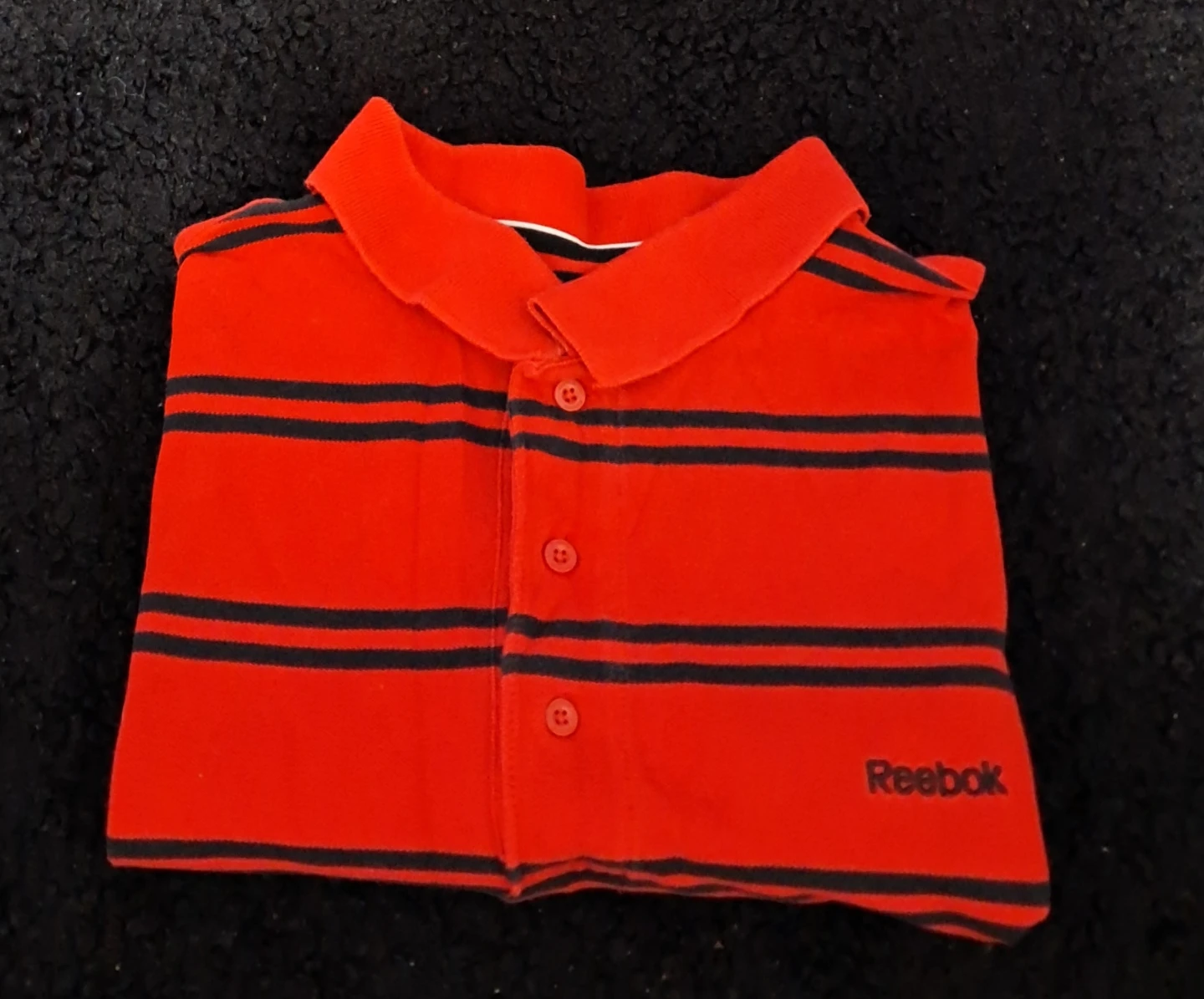 Reebok Striped Polo Shirt - Red - photo 3