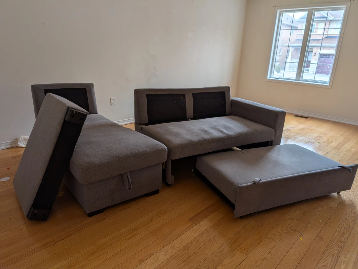 Grey Sectional Sofabed - photo 5