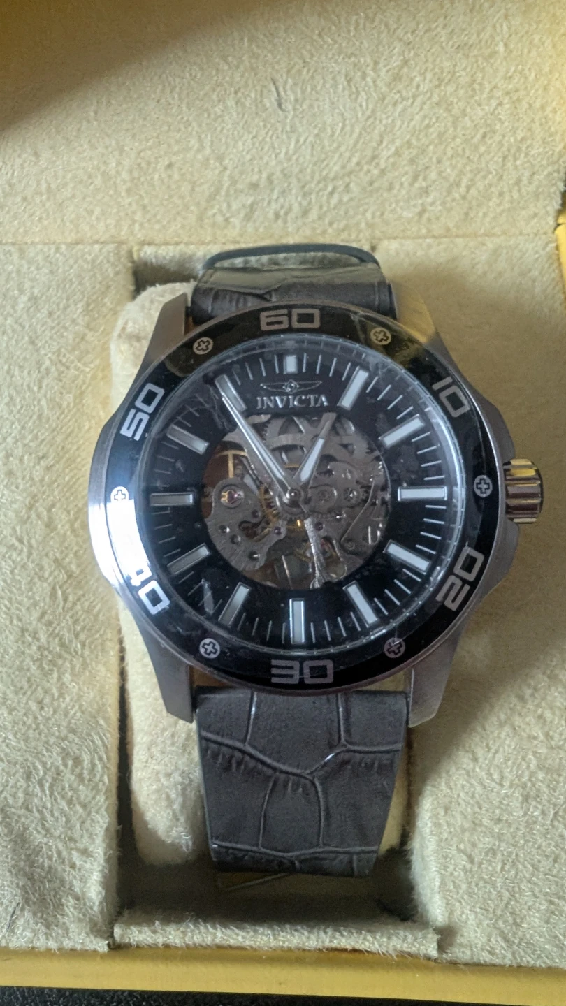 Invicta Automatic Watch with Leather Band - photo 2
