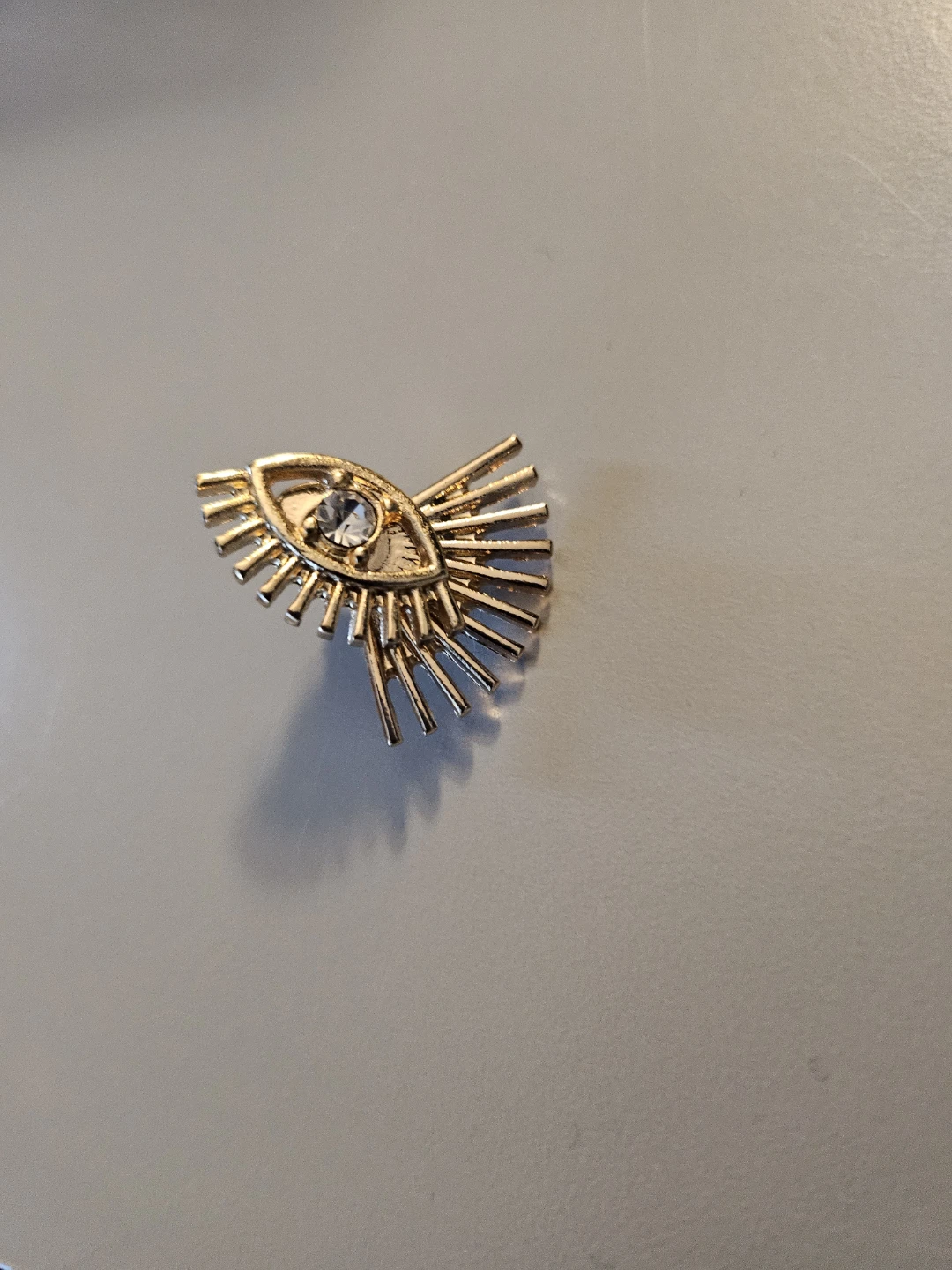 Gold-tone Eye Design Stud Earring - photo 4