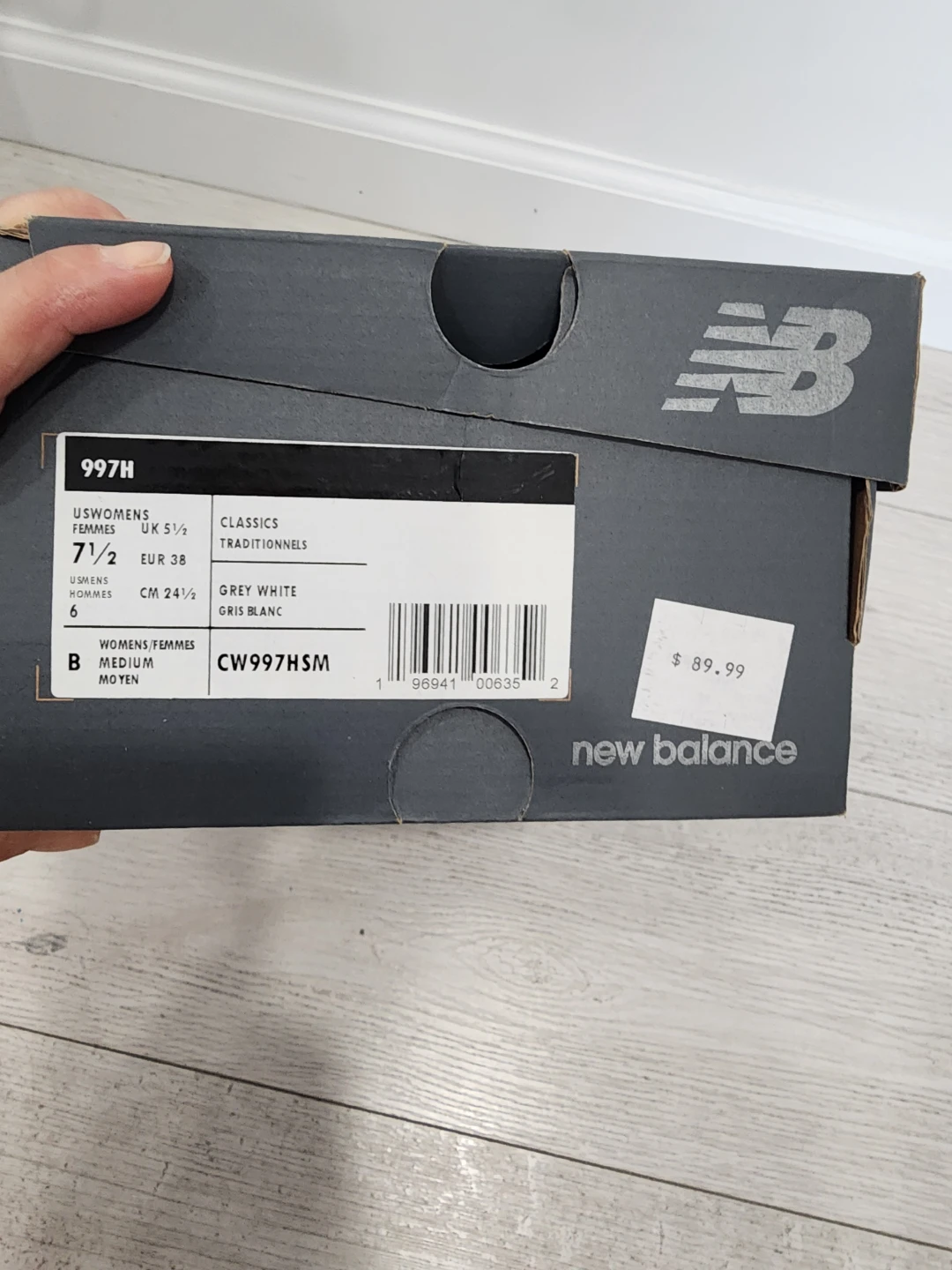 New Balance 997H Grey White Women's Size 7.5 - photo 4