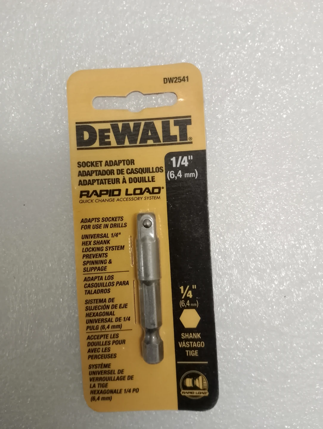 BNIB!!!DeWalt 1/4" Socket Adaptor