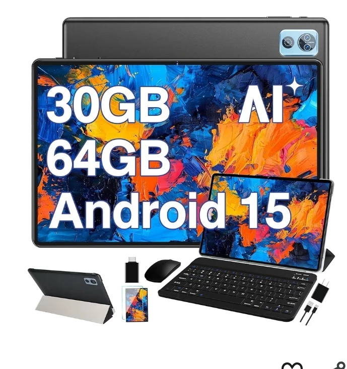 DEERTIME Tablet 10.1 inch, 30GB RAM+64GB ROM