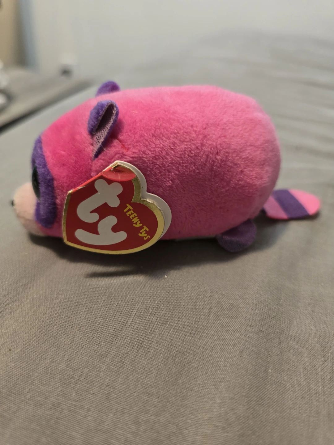Ty Teeny Tys Pink/Purple Raccoon Plush- New - photo 3