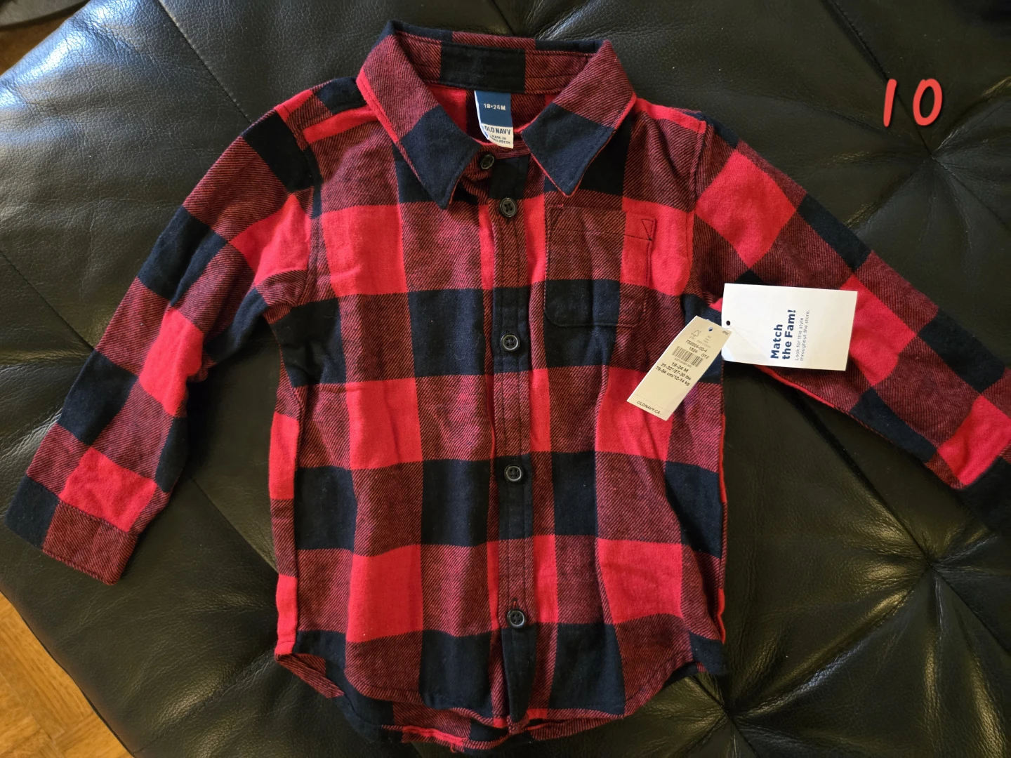 Old Navy 18-24M Buffalo Plaid Flannel Shirt