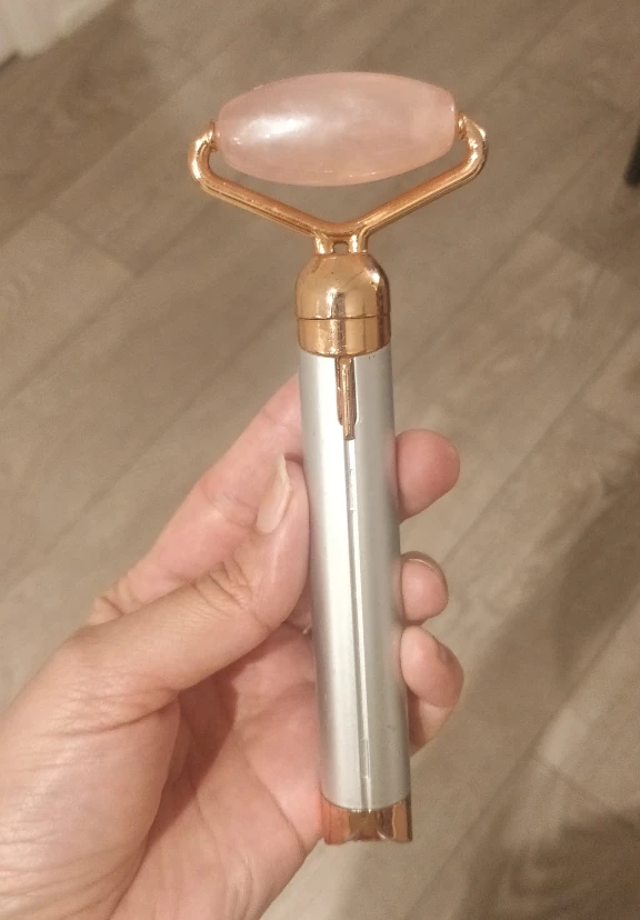 Rose Quartz Vibrating Facial Roller - photo 2