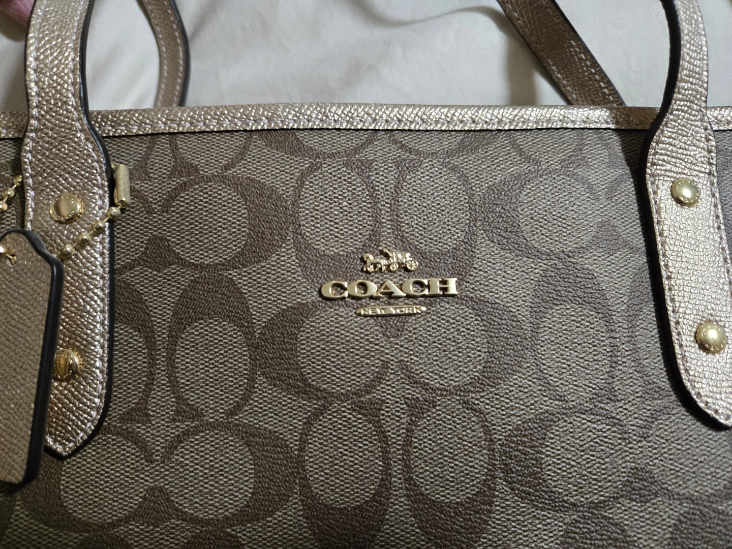 Coach Metallic City Zip Tote Bag - photo 2