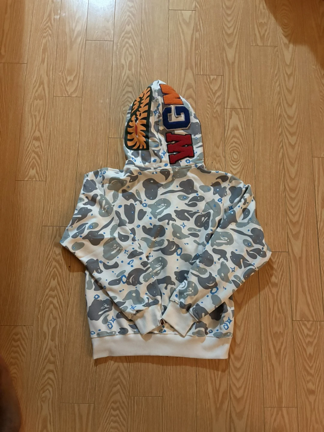 White Galaxy Bape Hoodie - photo 2