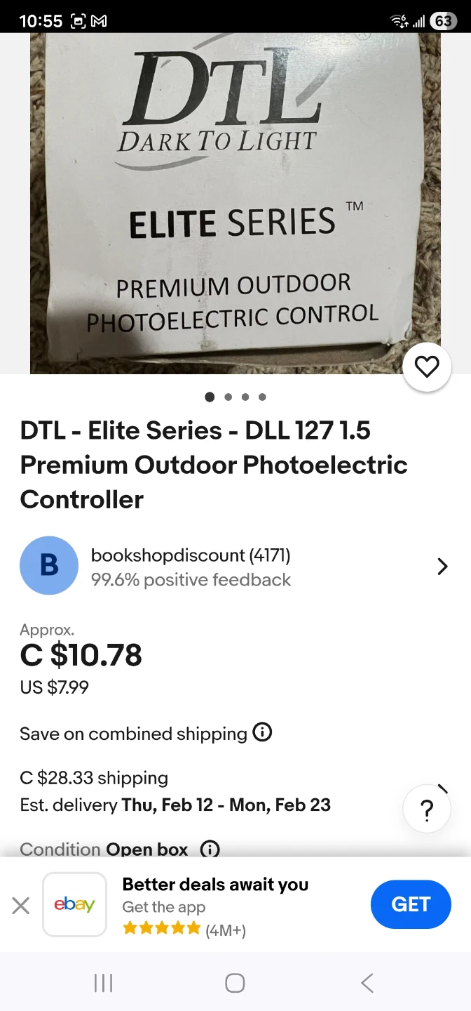 DTL  (dark to light ) OuTDOOR PHOTOELECTRIC CONTROL - photo 5