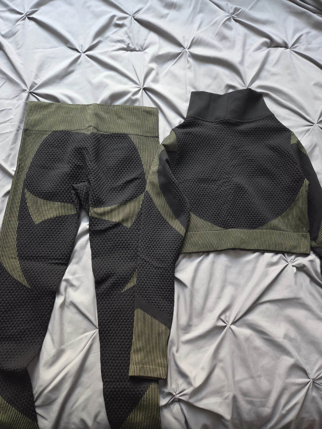 Athletic Set - Black & Olive Green with Good Stretch - photo 2