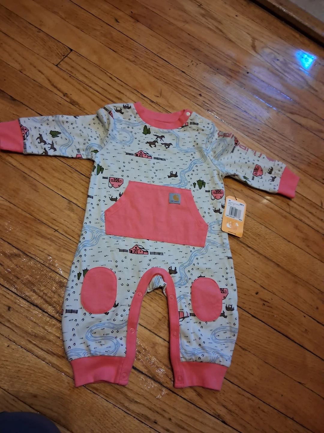 New Carhartt 3M Romper - Med Pink