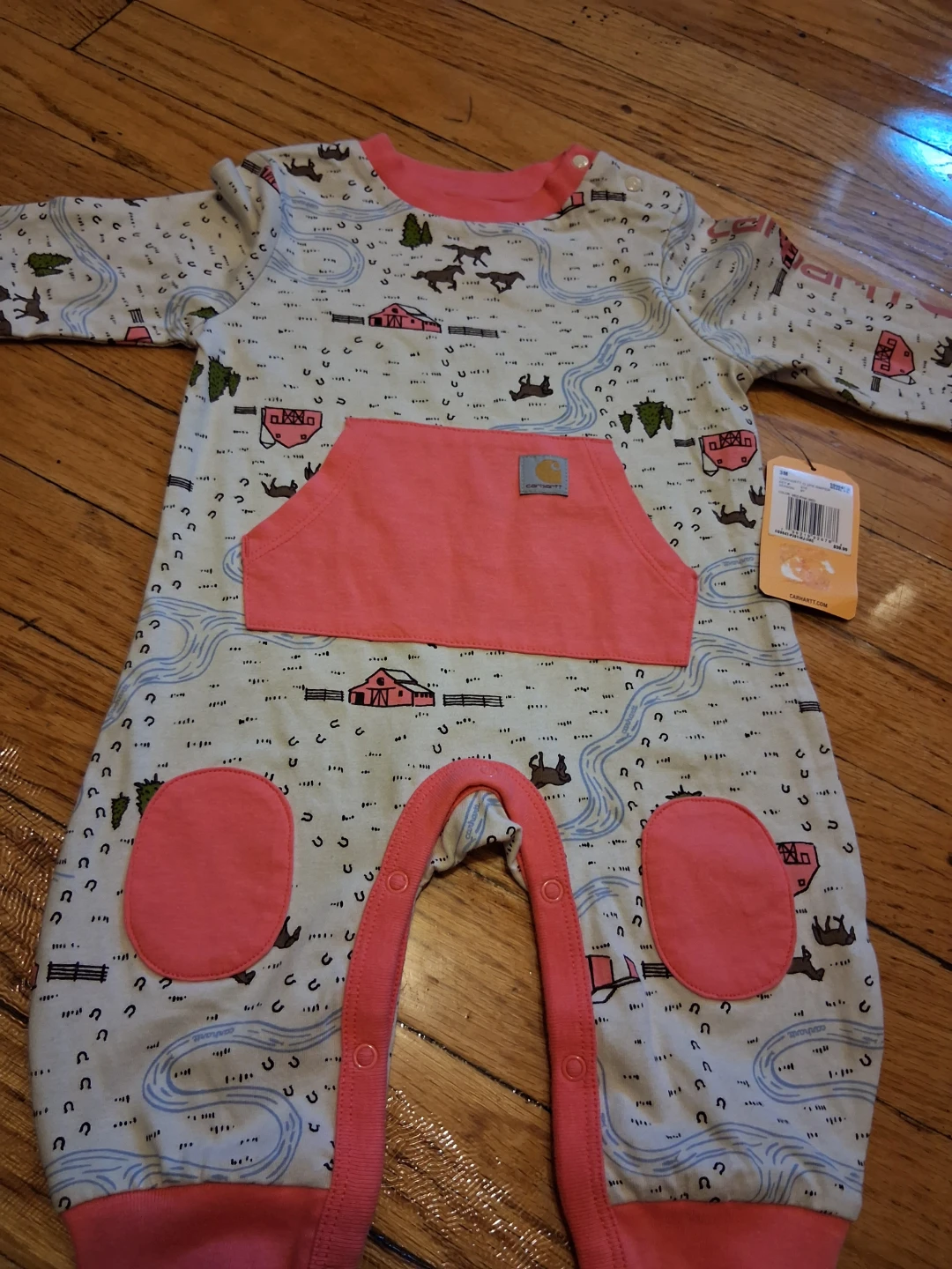 New Carhartt 3M Romper - Med Pink - photo 2