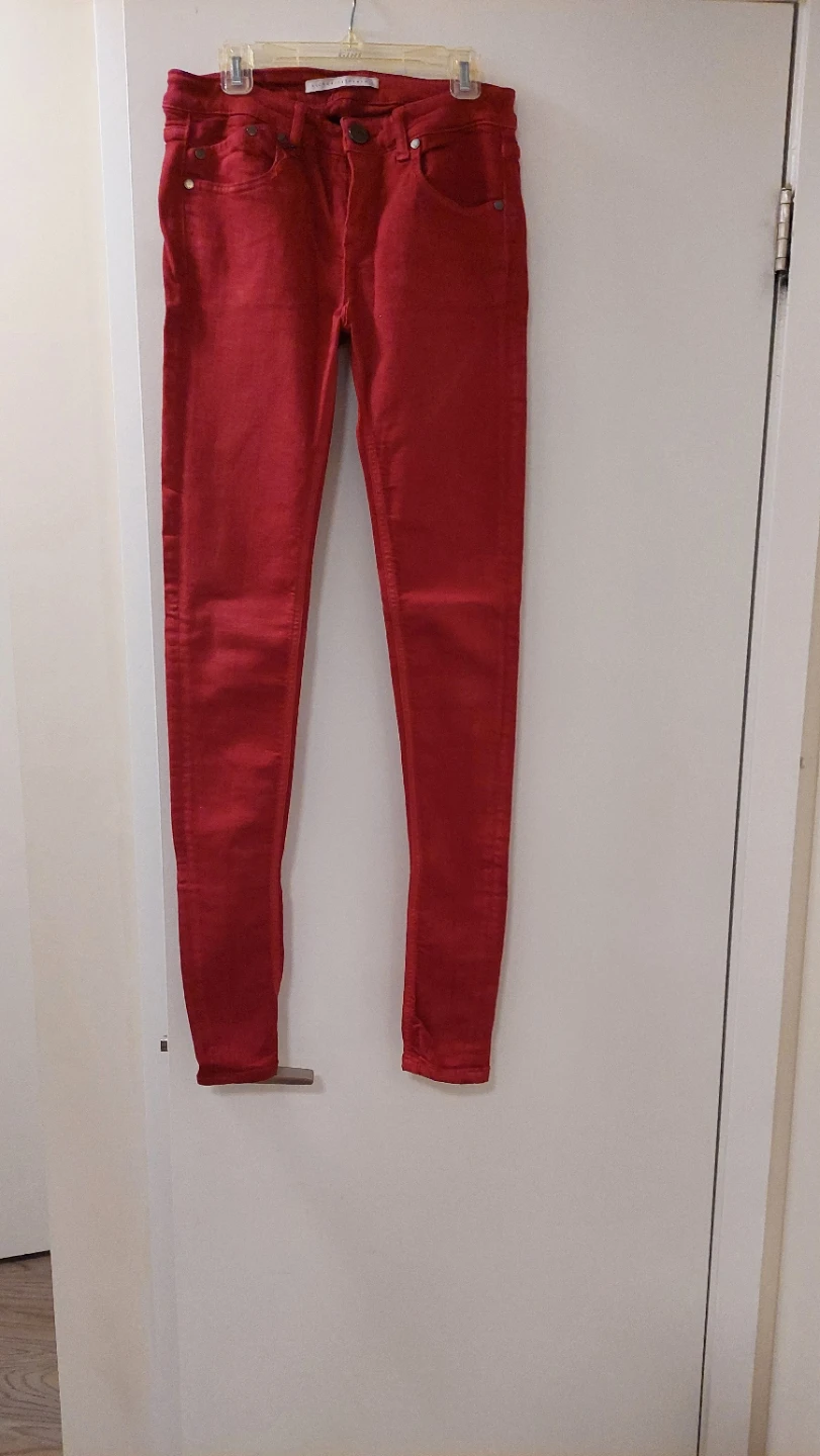 Victoria Beckham Red Skinny Jeans Size 28