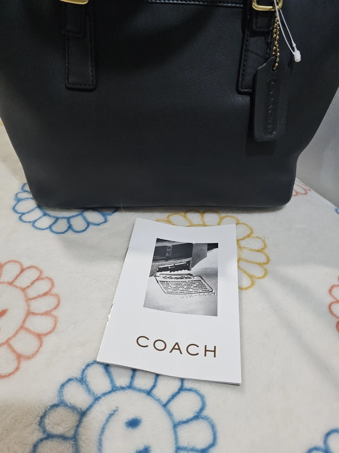 Coach Black Leather Tote Bag - photo 3