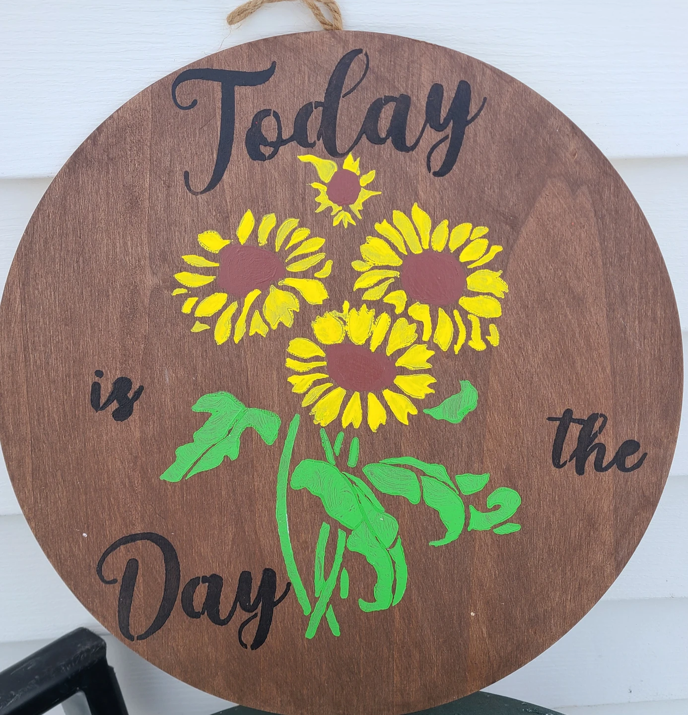 Handmade Sunflower Wooden Sign