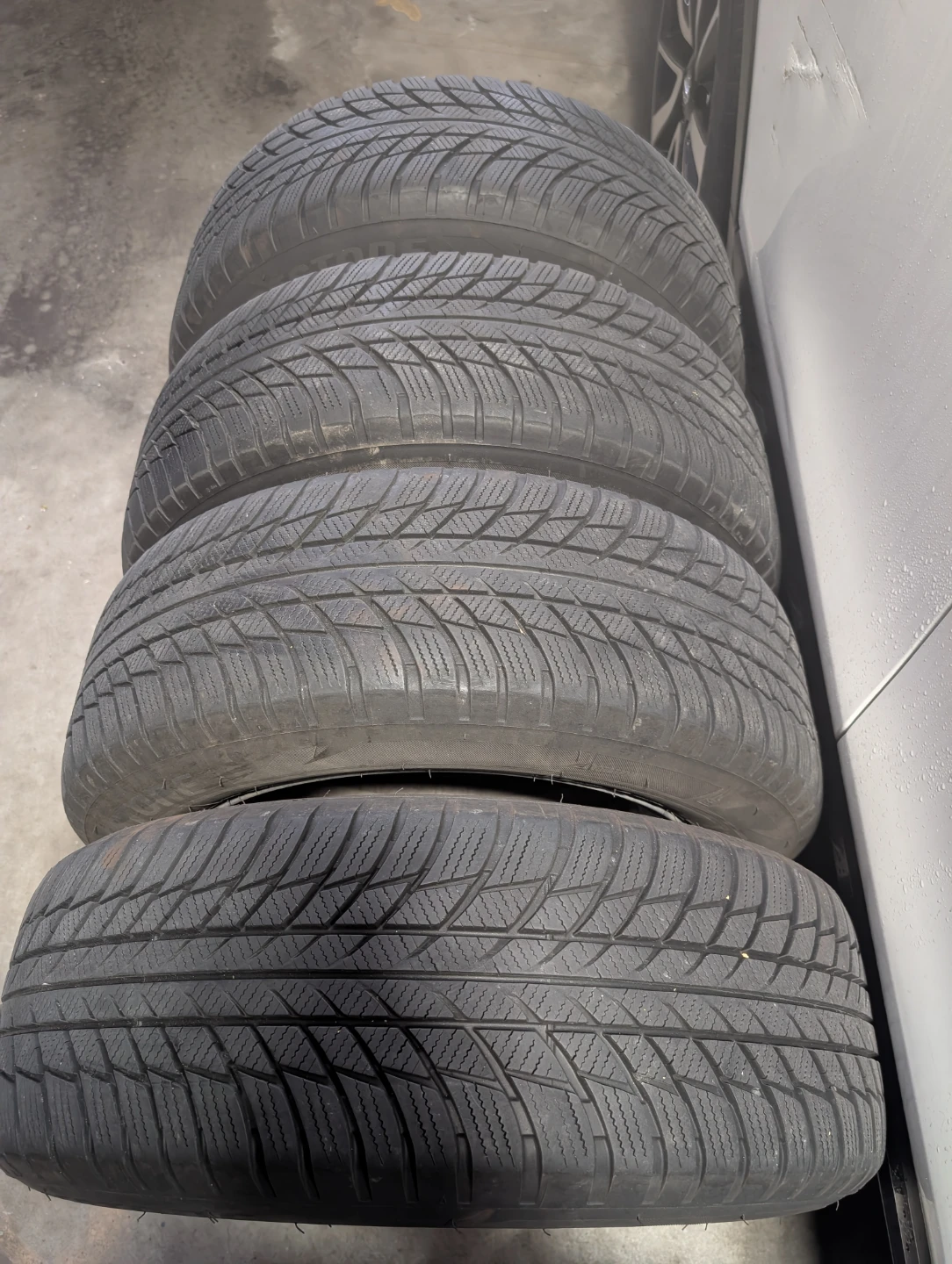 OEM 16" ALLOY RIMS and BRIDGESTONE WINTER TIRES - 205-65R16 95H  - photo 3
