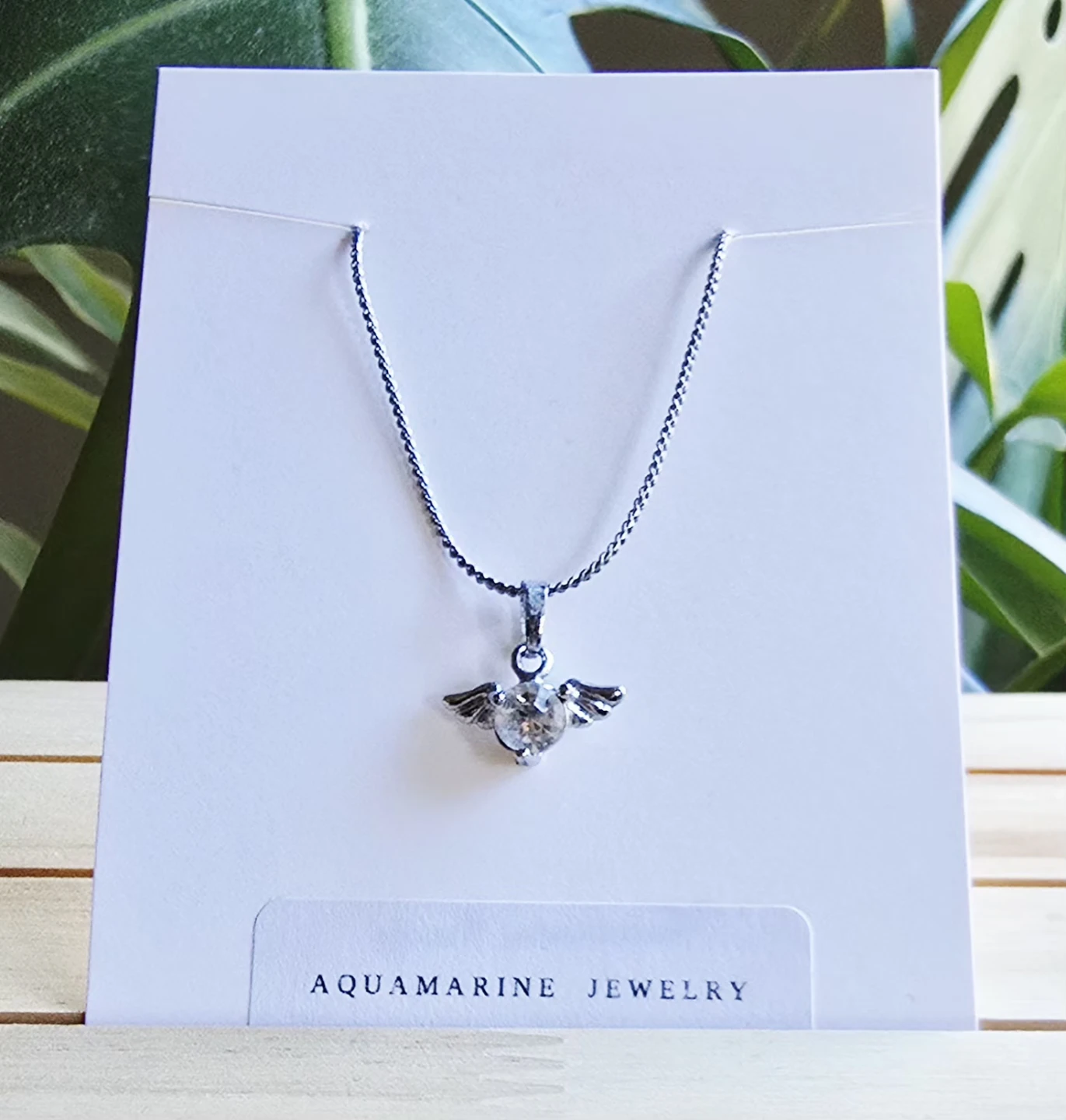 New Lady Necklace with Cubic Zirconia Stone.