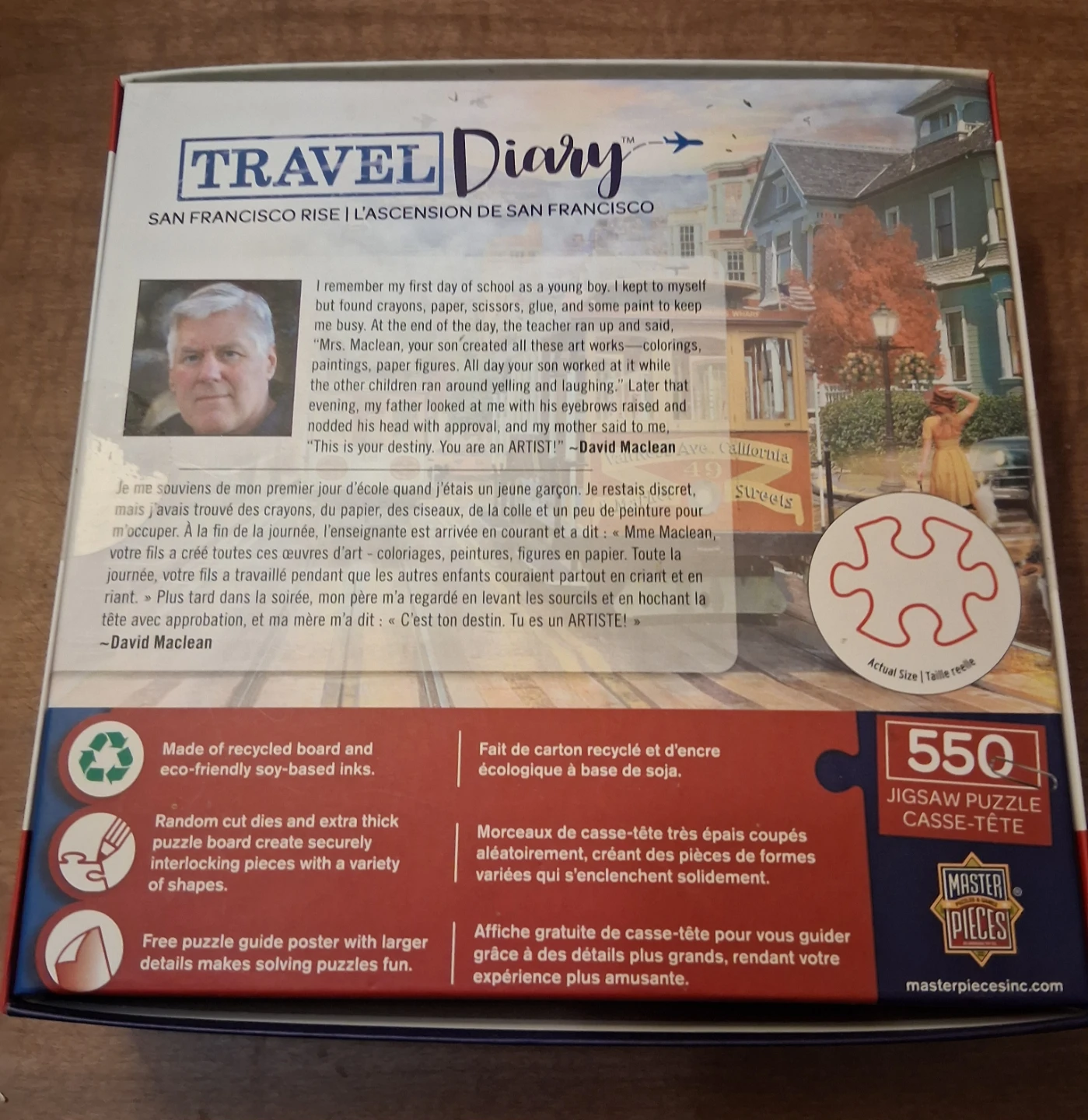 Travel Diary San Francisco Rise Puzzle 550 Pieces Sealed in box - photo 2