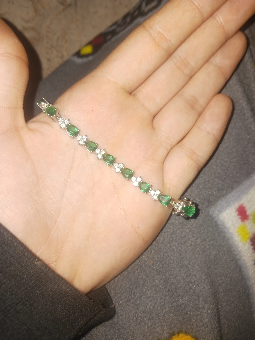 Emerald & Diamond Bracelet - photo 2
