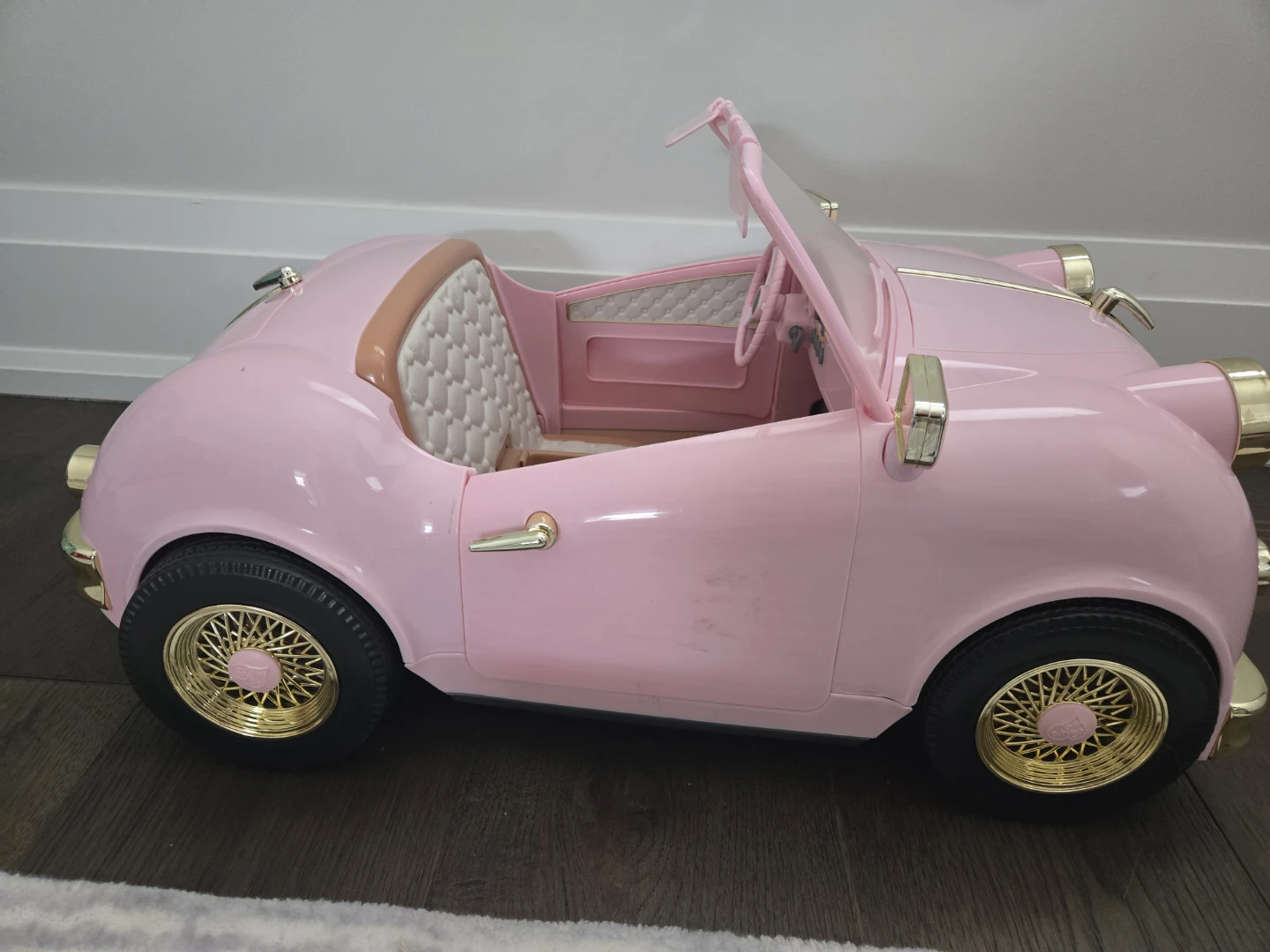 Our Generation Ride In Style Convertible Pink Toy Car