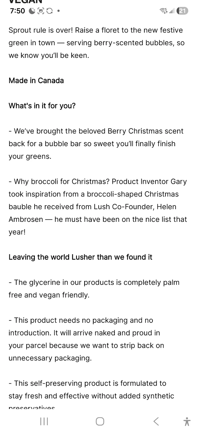 Lush Sparkly Broccoli Bubble Bar - photo 2
