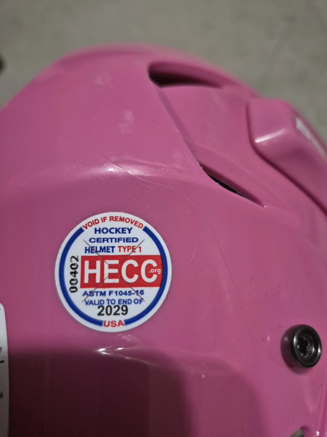 Bauer Prodigy Youth Hockey Helmet - Pink