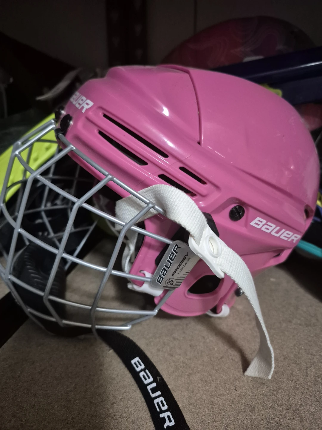 Bauer Prodigy Youth Hockey Helmet - Pink - photo 4