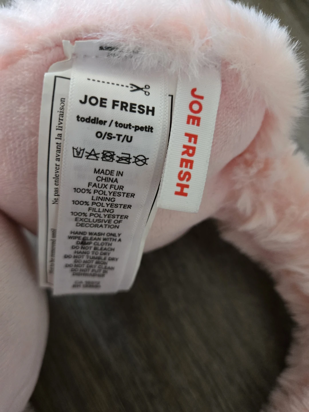 BN Joe Fresh Pink Faux Fur Earmuffs - Toddler Size - photo 4