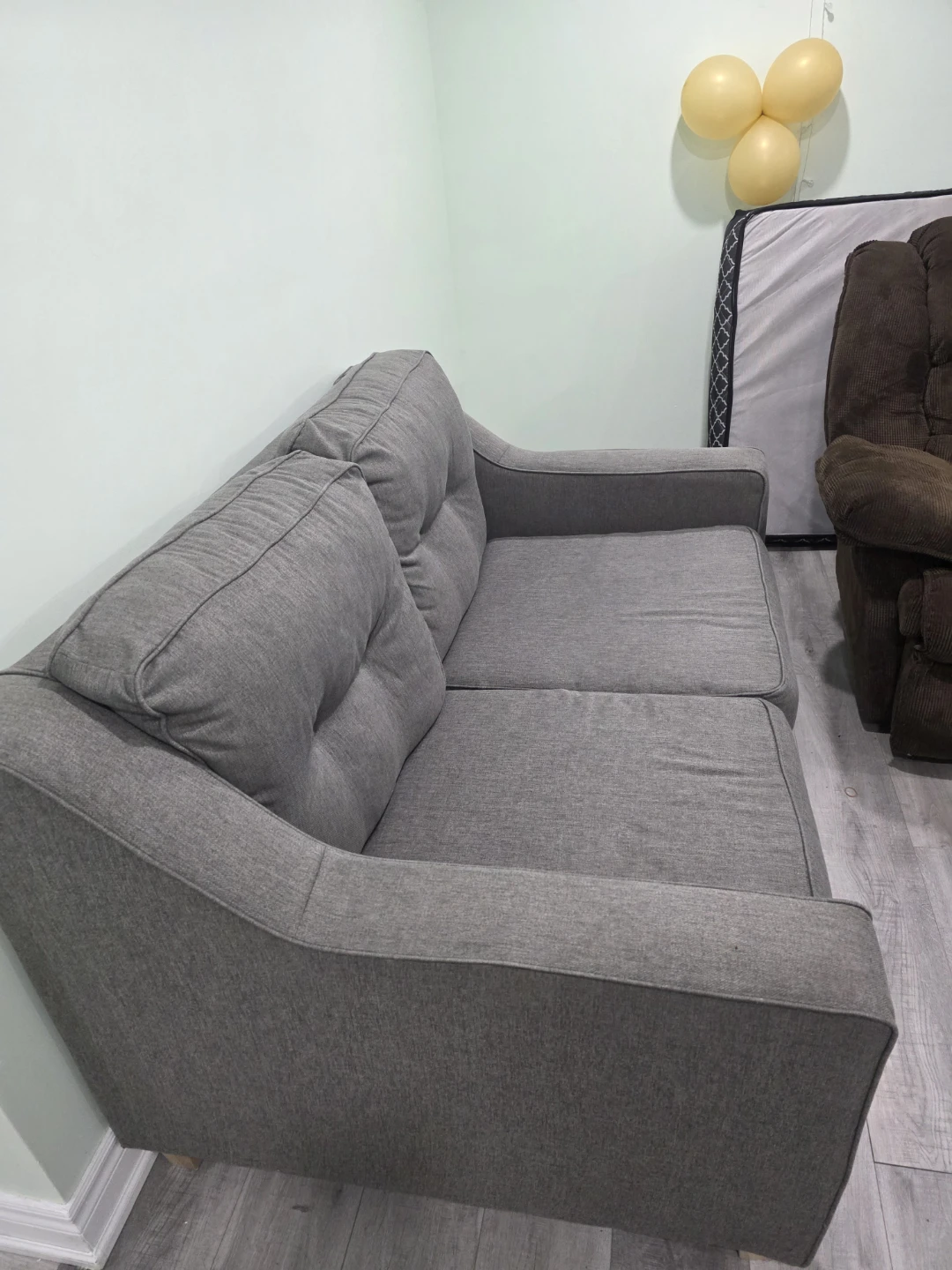 Grey Loveseat Sofa