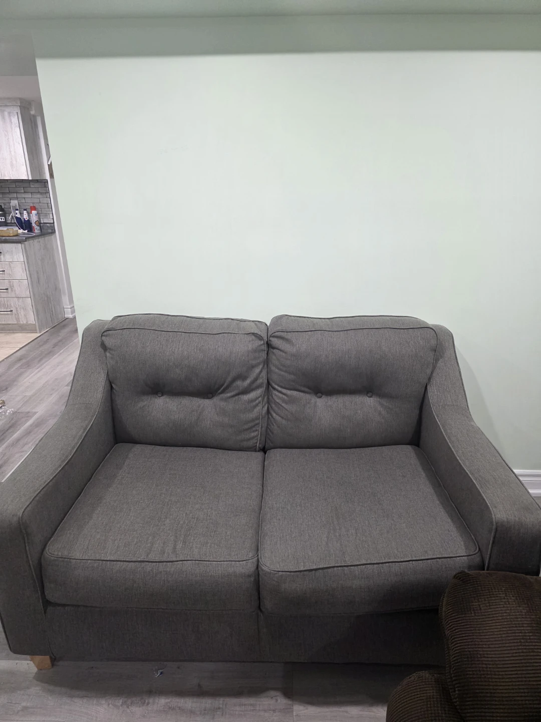 Grey Loveseat Sofa - photo 4
