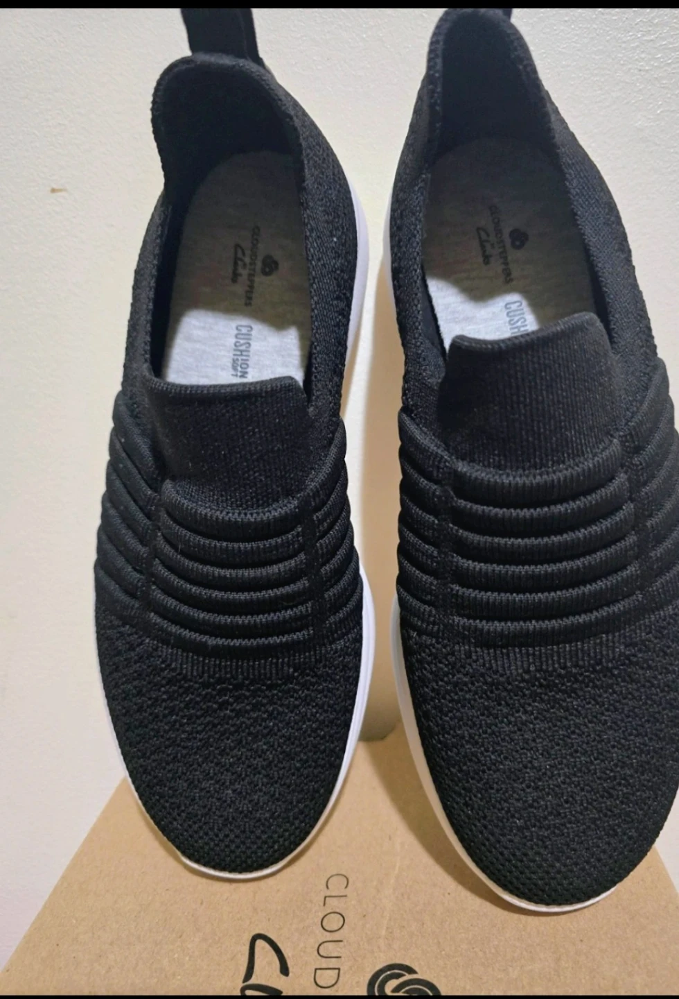 Clarks Cloudsteppers Ezera Walk - Black Knit - Size 8W. Shoes - photo 5