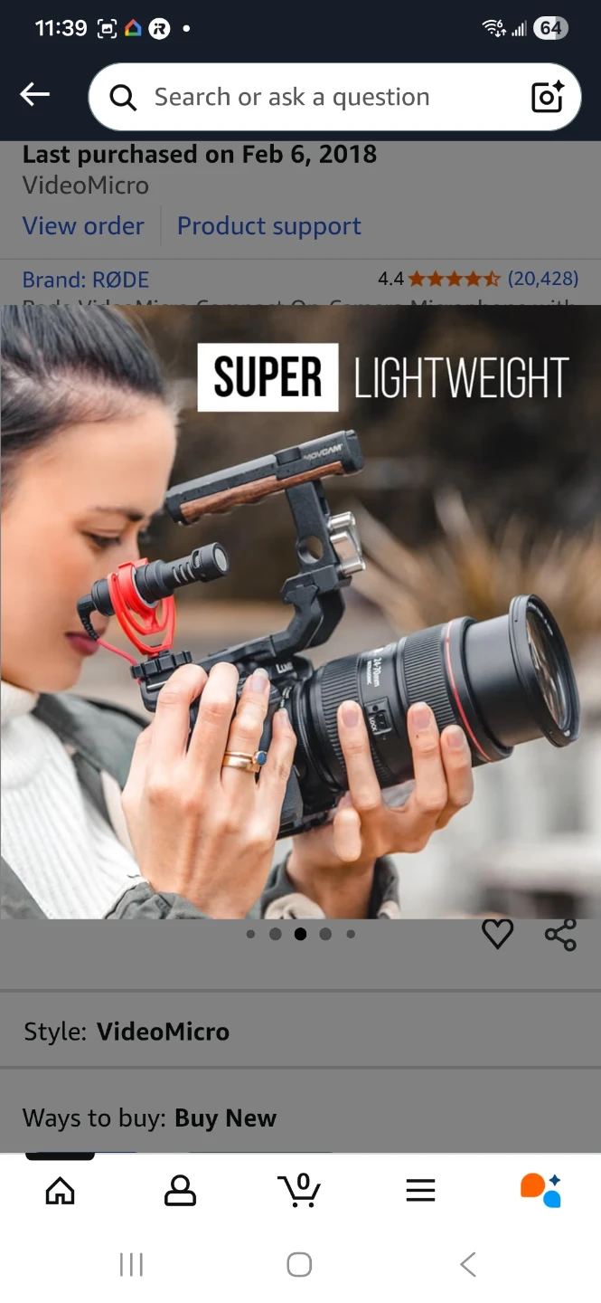 Rode videomicro compact microphones for phones and camera - photo 2