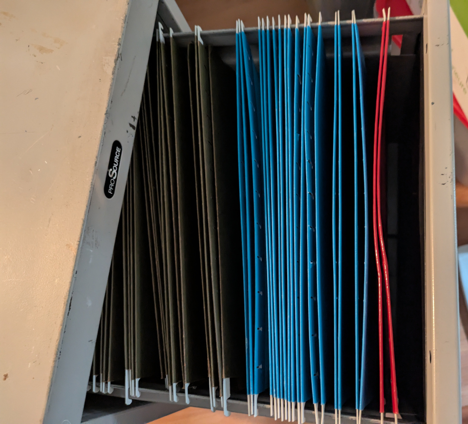 Metal 2 drawer filing cabinet - photo 2
