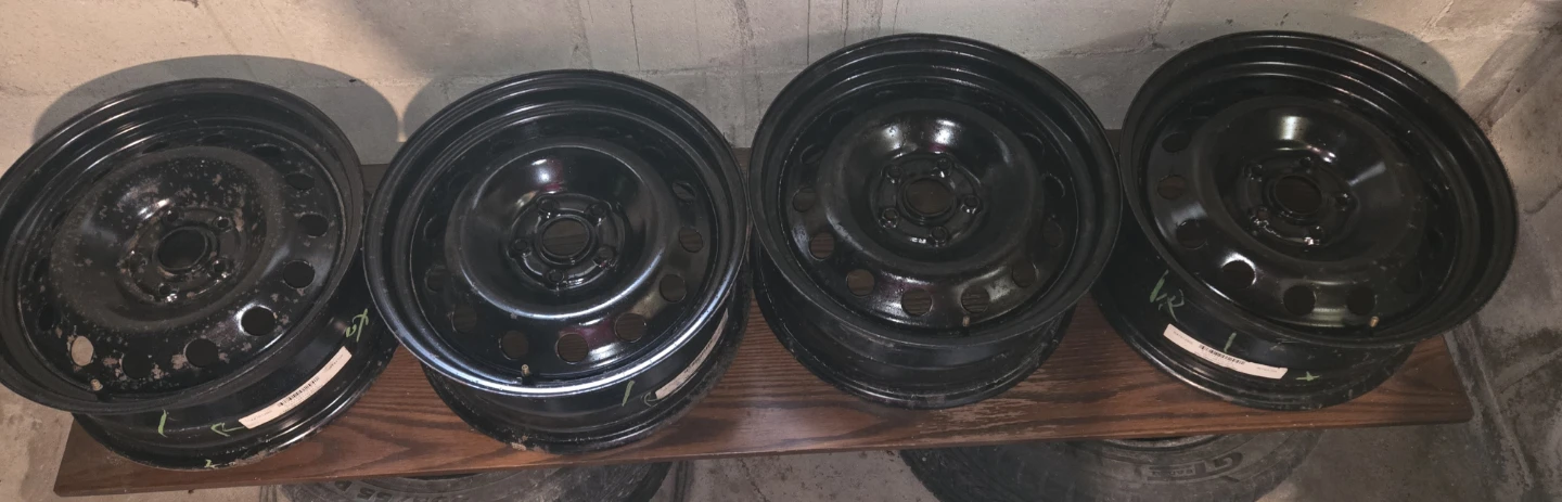 Set of 4 Steel Wheels - photo 2