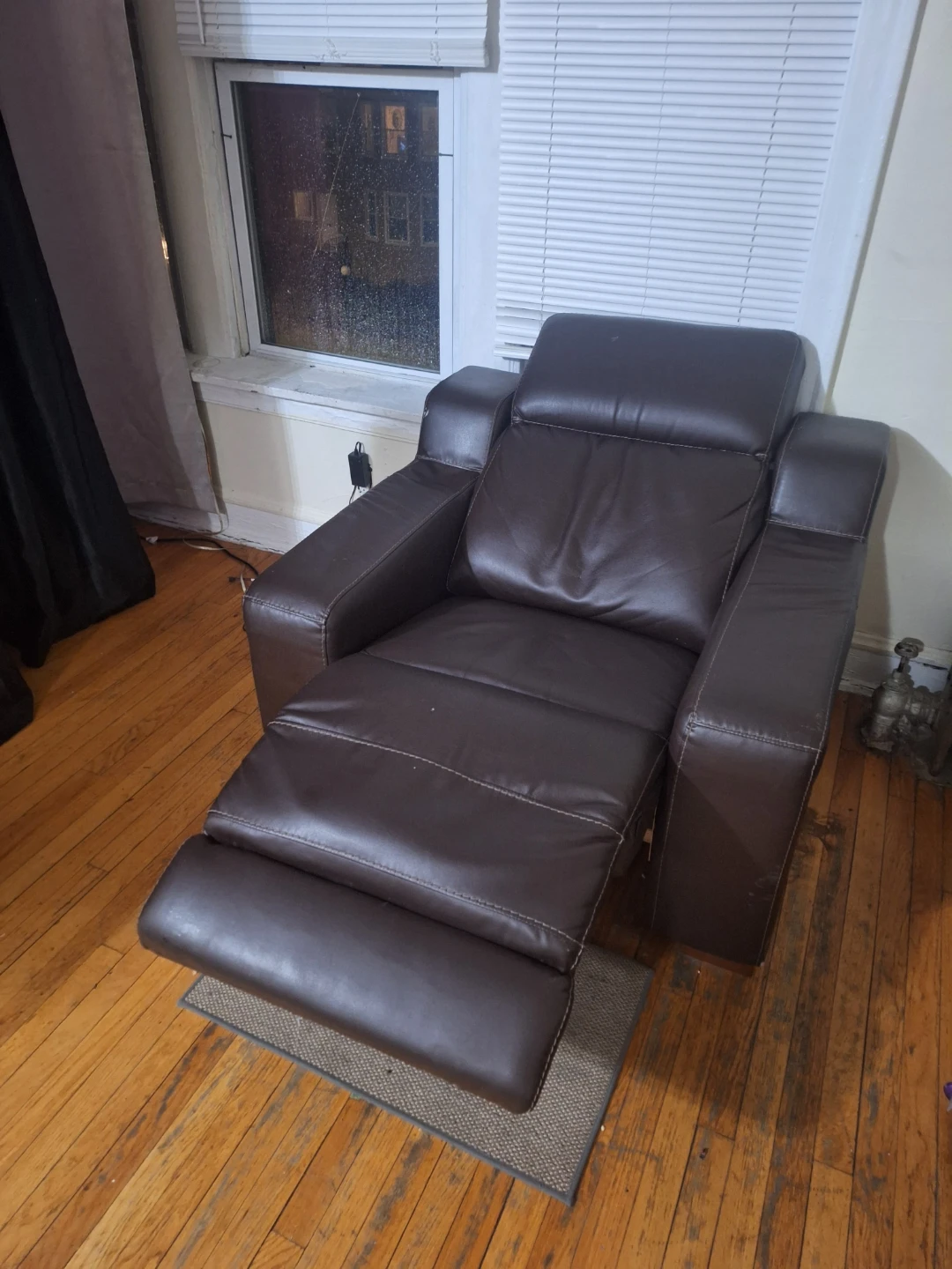 Brown Leather Recliner Chair