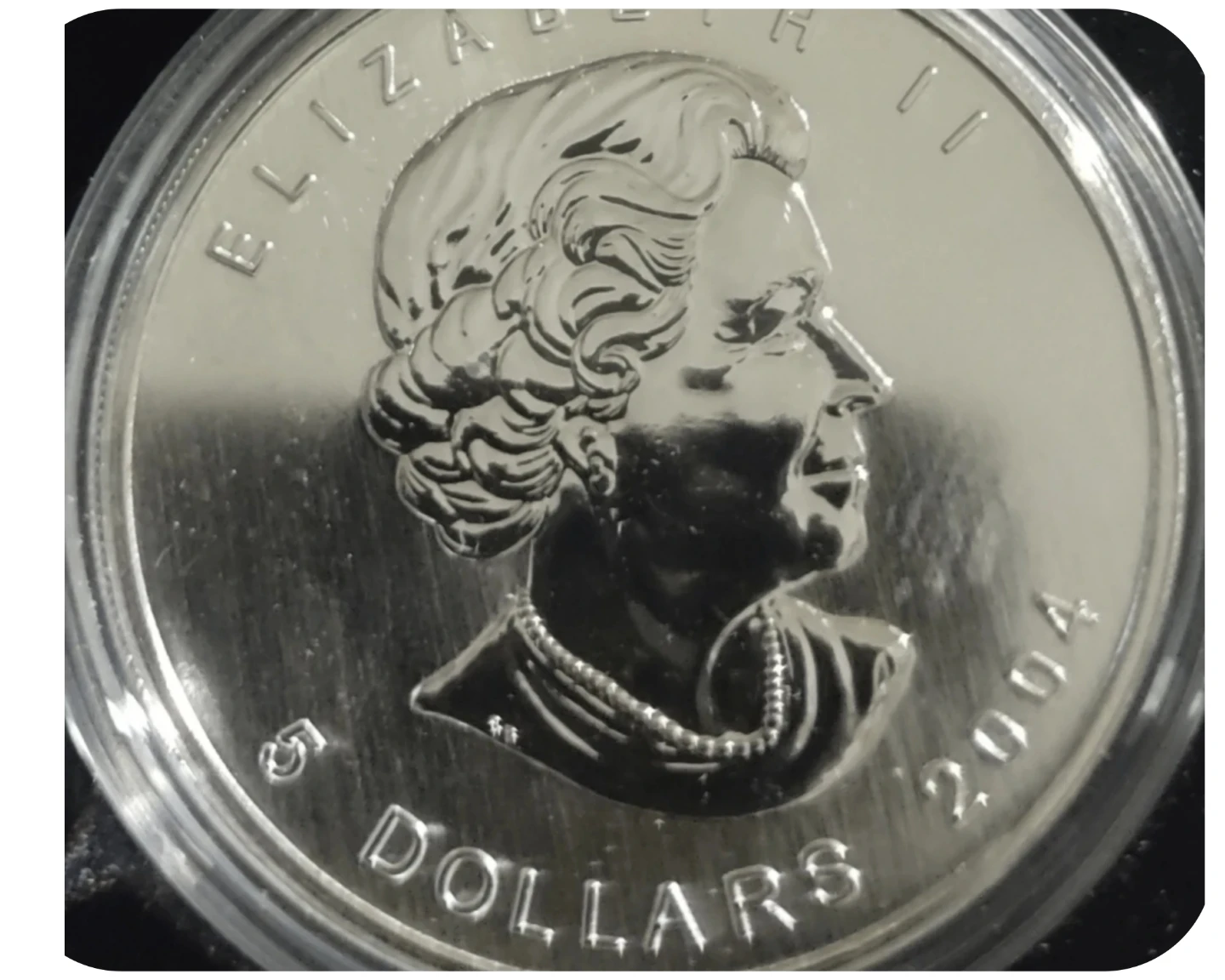 2004 Canadian Silver Maple Leaf $5 Coin - Desjardins - photo 2