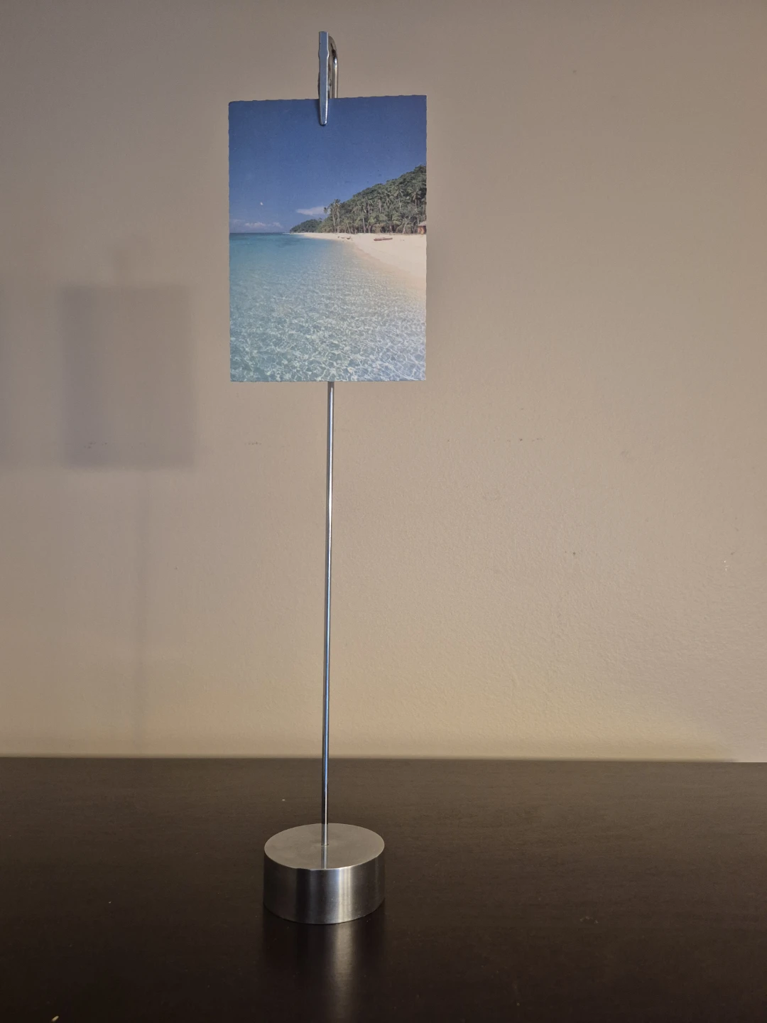 Silver Metal Photo/Card Holder 🥕
