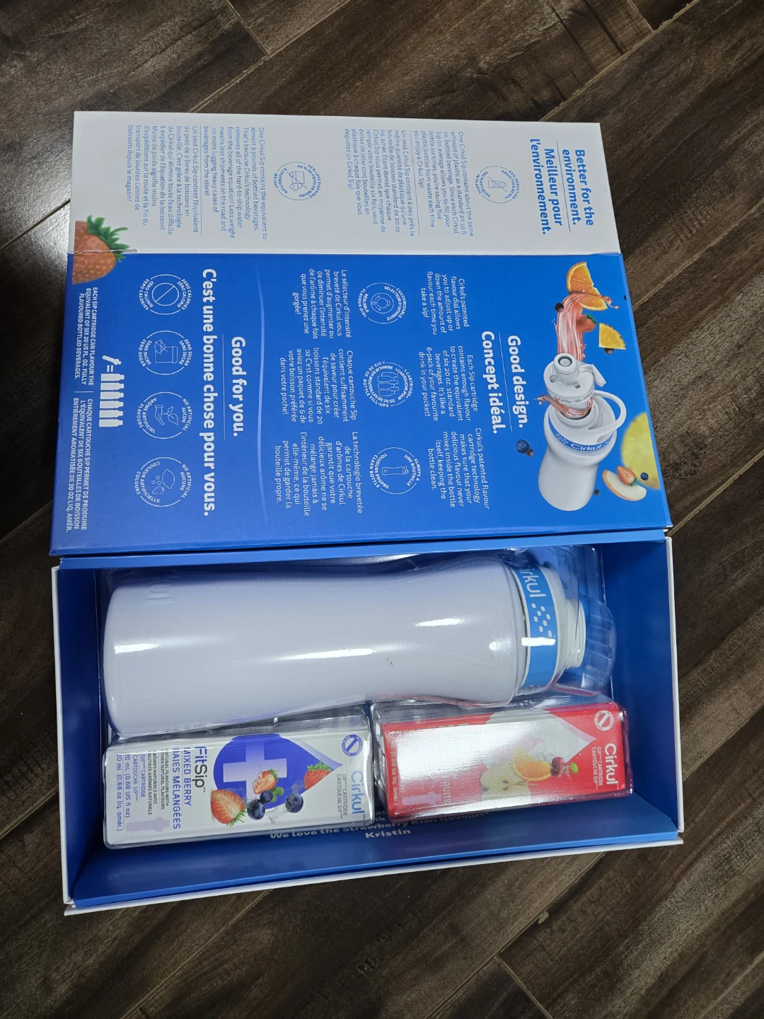 Cirkul Water Bottle with Mixed Berry & Fruit Punch Cartridges - photo 2