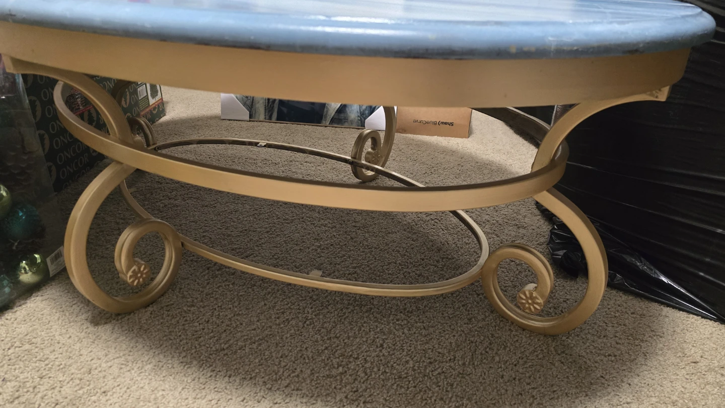 Blue Painted Coffee Table and side table project for you - photo 3