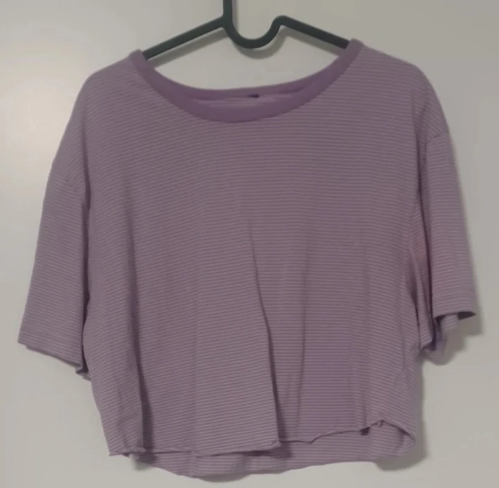 Purple Striped T-Shirt - Medium