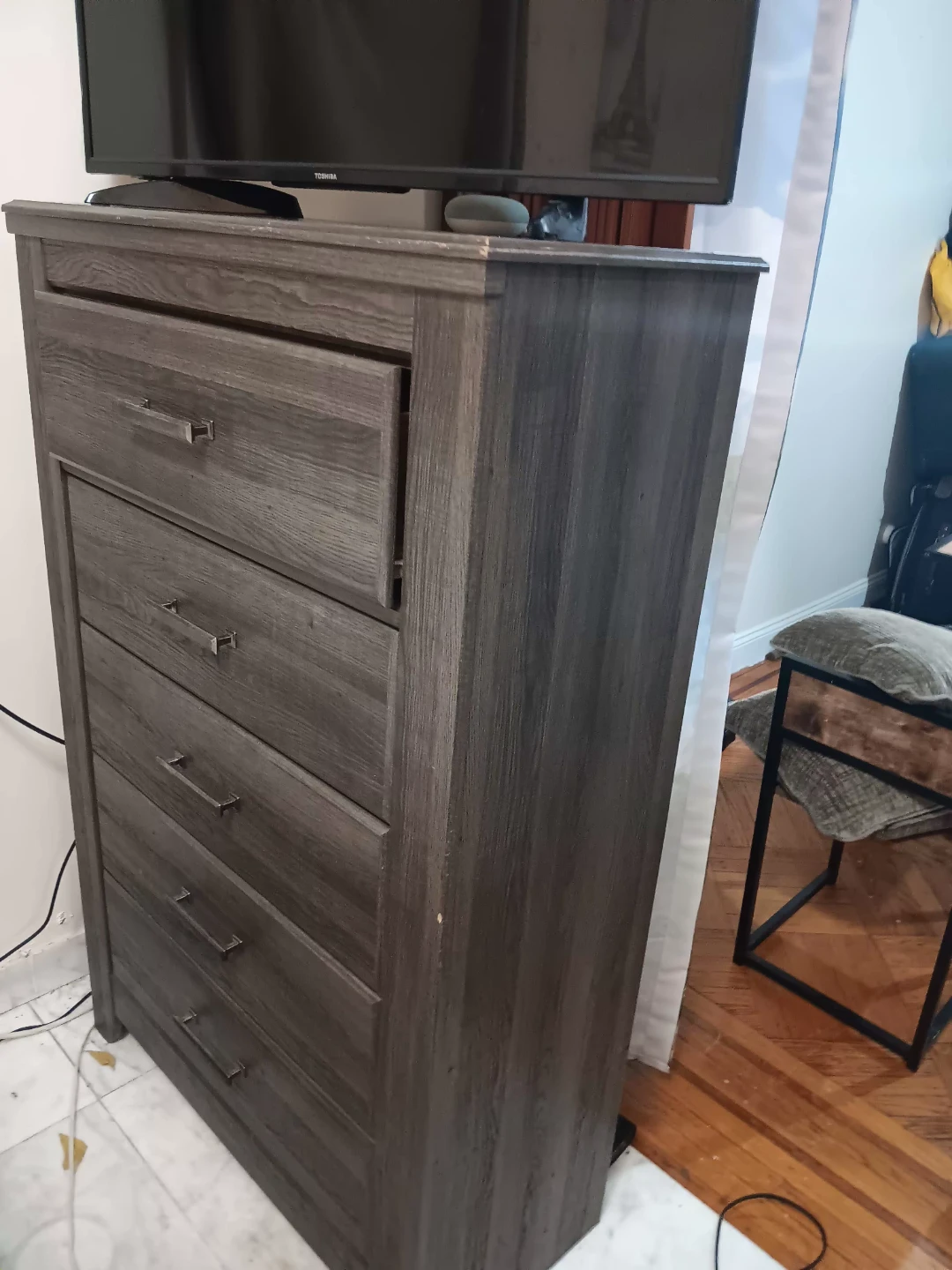 Bedroom Set - Bed, Dresser, and Nightstand - Wooden color - photo 5
