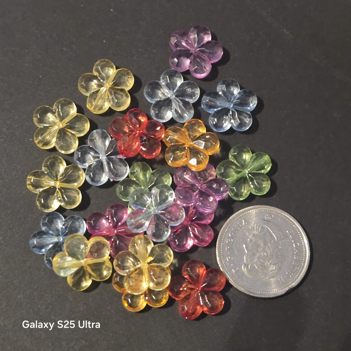 Assorted Colourful Flower Beads