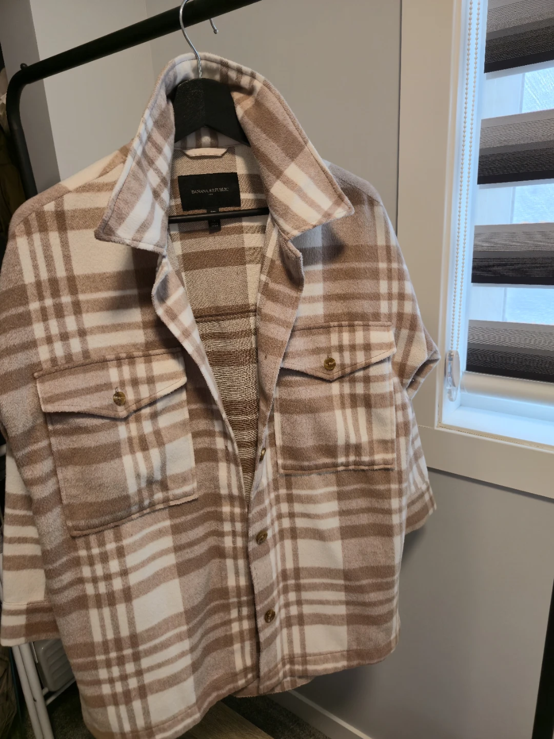 Banana Republic Plaid Shirt Jacket - Size XS